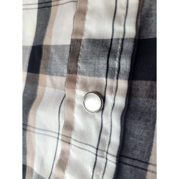 LOT OF 2 Ely Cattleman Pearl Snap Shirts Men’s Large Long Sleeve Cowboy - Picture 5 of 16